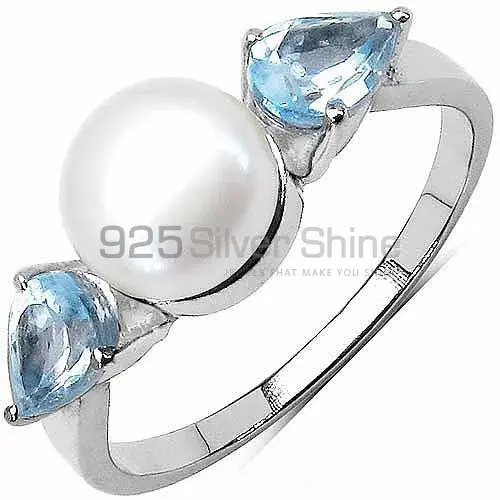 925 Sterling Silver Handmade Rings In Multi Gemstone Jewelry 925SR3065_0