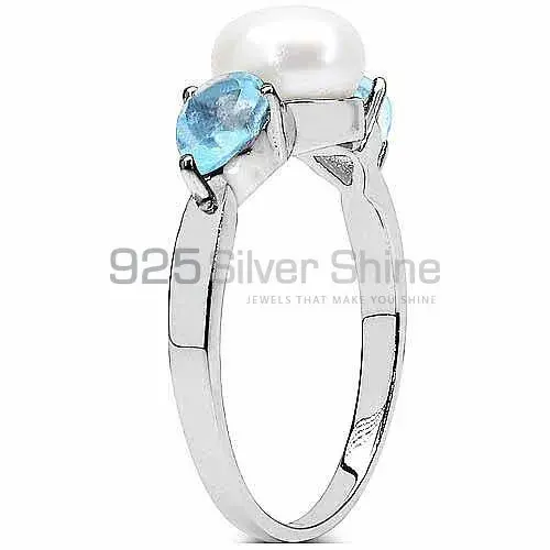 925 Sterling Silver Handmade Rings In Multi Gemstone Jewelry 925SR3065_1