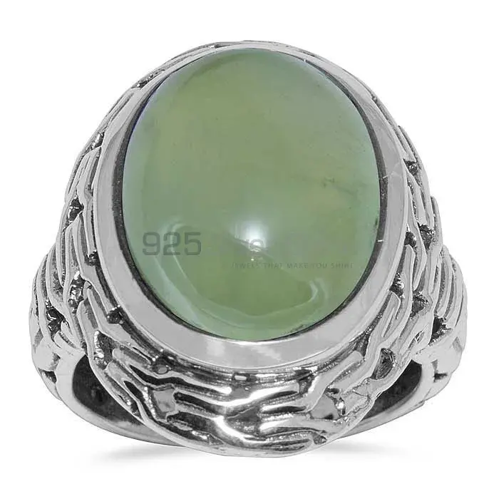925 Sterling Silver Handmade Rings In Prehnite Gemstone Jewelry 925SR1646_0