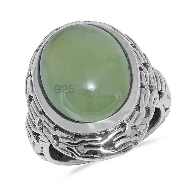 High Quality 925 Sterling Silver Handmade Rings In Prehnite Gemstone Jewelry 925SR1646_0