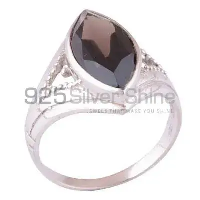 925 Sterling Silver Handmade Rings In Smoky Quartz Gemstone Jewelry 925SR3905