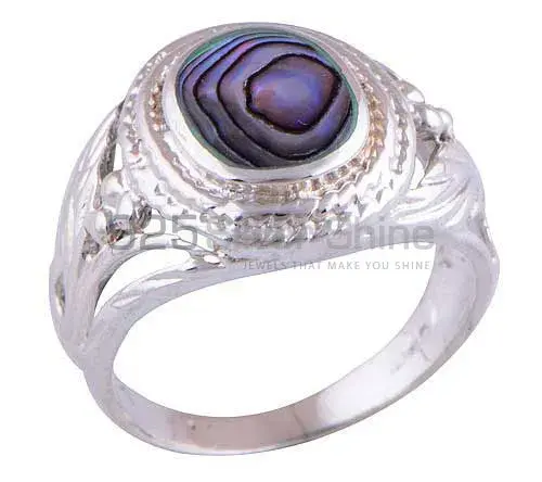 High Quality 925 Sterling Silver Rings In Abalone Shell Gemstone Jewelry 925SR2904