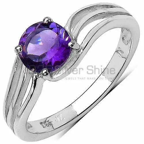 Amethyst Birthstone Sterling Silver Rings 925SR3235_0