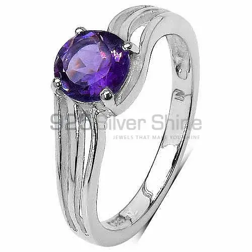 Amethyst Birthstone Sterling Silver Rings 925SR3235_0