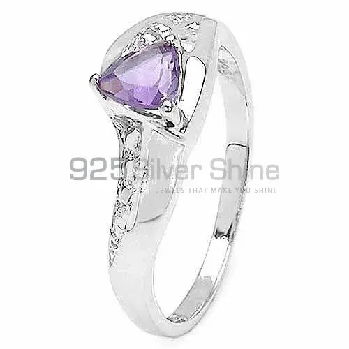 Natural Amethyst Silver Rings Jewelry 925SR3314_1
