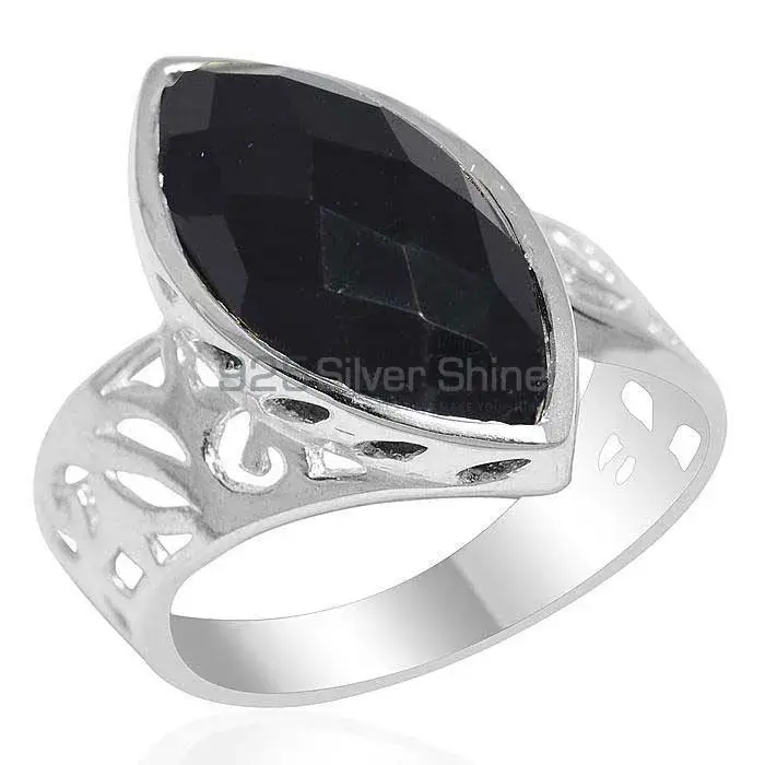 925 Sterling Silver Rings In Black Onyx Gemstone Jewelry 925SR2184