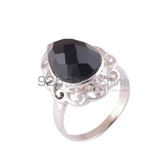 925 Sterling Silver Rings In Black Onyx Gemstone Jewelry 925SR3902_0
