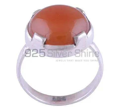 High Quality 925 Sterling Silver Rings In Carnelian Gemstone Jewelry 925SR2746