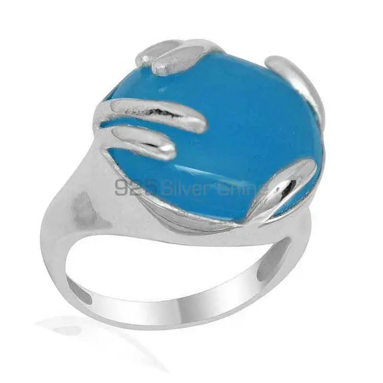 High Quality 925 Sterling Silver Rings In Chalcedony Gemstone Jewelry 925SR1947_0