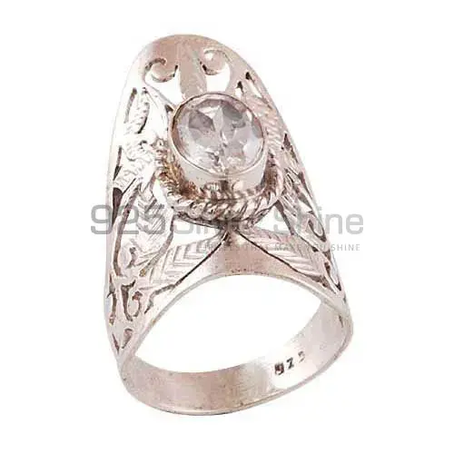 High Quality 925 Sterling Silver Rings In Crystal Gemstone Jewelry 925SR3981