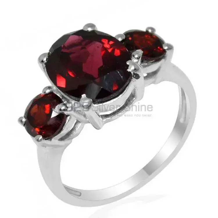 High Quality 925 Sterling Silver Rings In Garnet Gemstone Jewelry 925SR1406_0