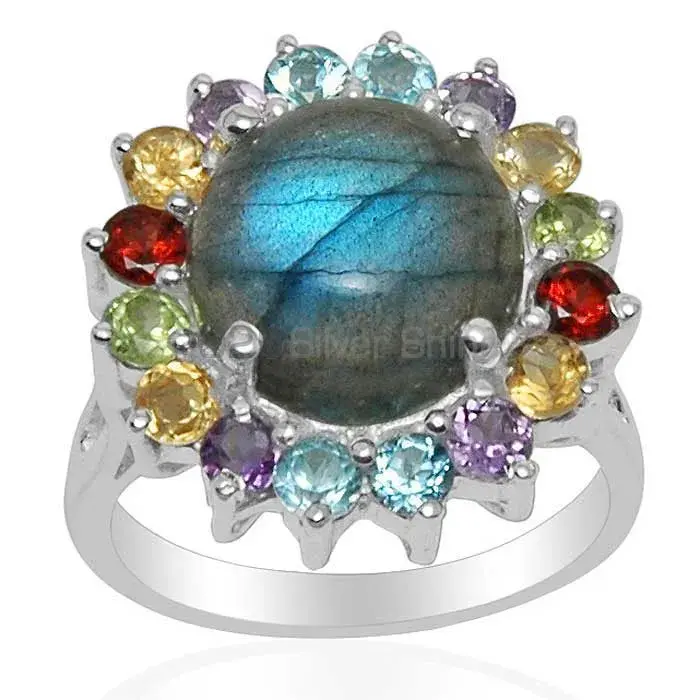 High Quality 925 Sterling Silver Rings In Multi Gemstone Jewelry 925SR1485