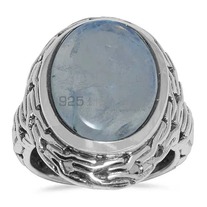 High Quality 925 Sterling Silver Rings In Rainbow Moonstone Jewelry 925SR1643