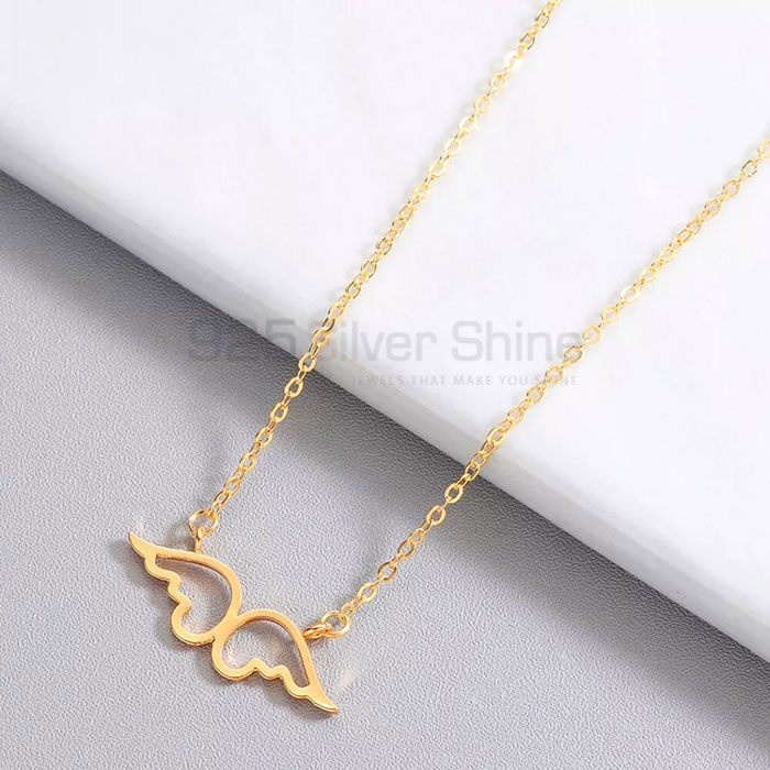 Angel Wings Necklace Jewelry In 925 Sterling Silver Jewelry AWMN05_0