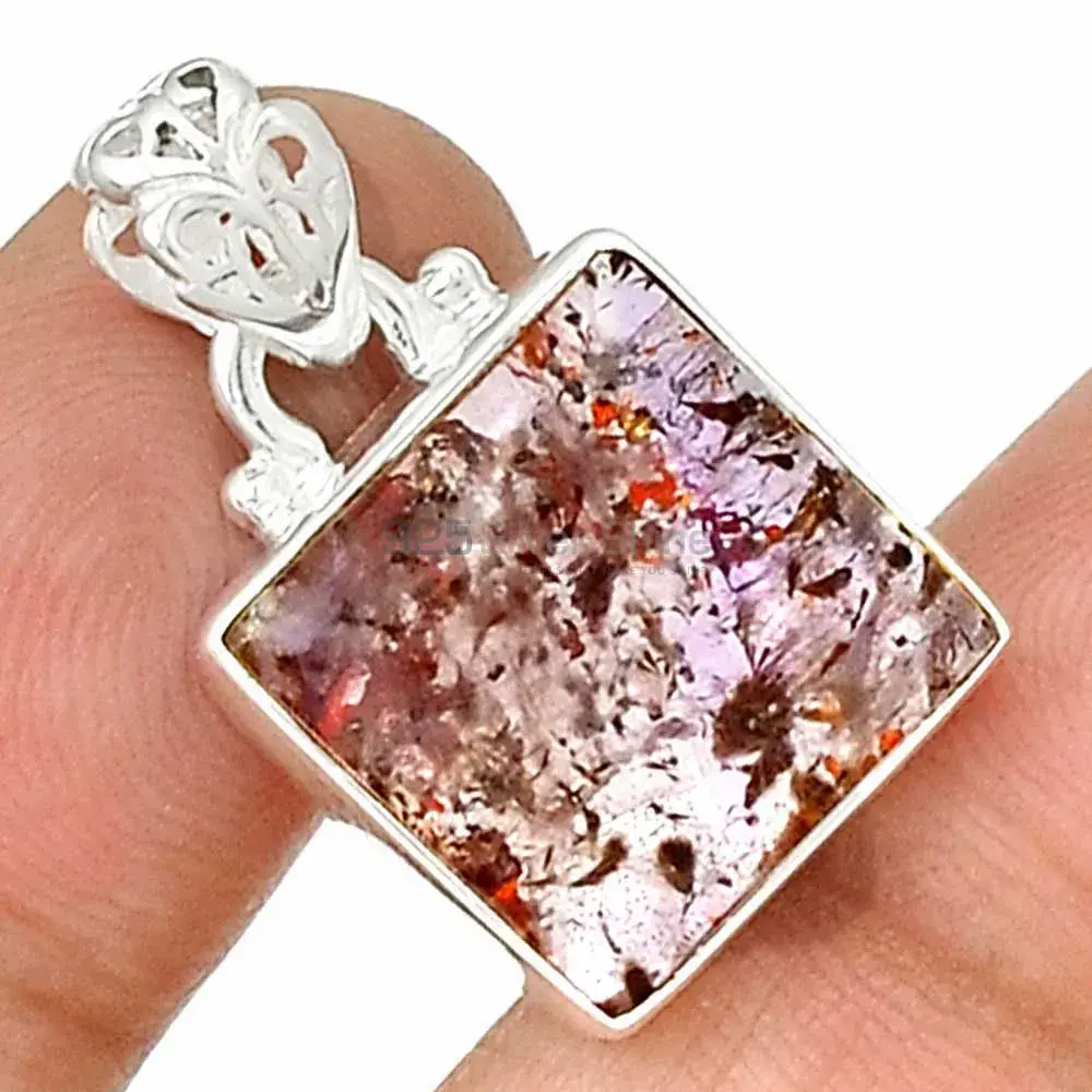 Cacoxenite Gemstone Pendants In 925 Fine Silver Jewelry 925SP180_5