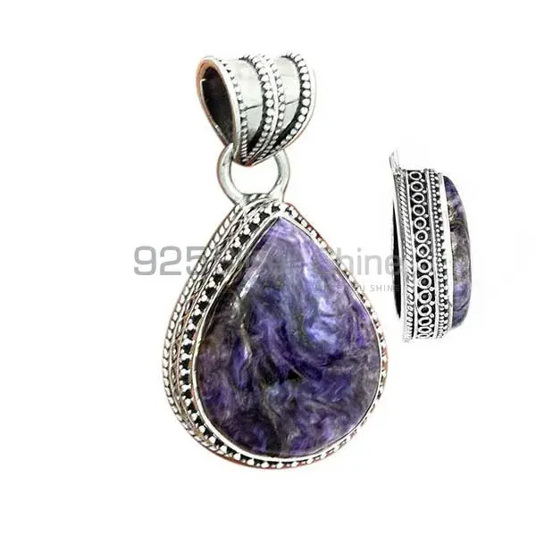 Charoite Gemstone Handmade Pendants In 925 Sterling Silver Jewelry 925SP181_17