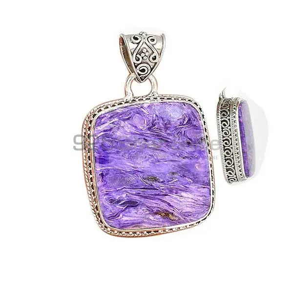 High Quality Charoite Gemstone Handmade Pendants In 925 Sterling Silver Jewelry 925SP181_1