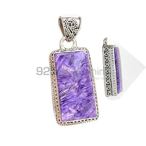 High Quality Charoite Gemstone Handmade Pendants In 925 Sterling Silver Jewelry 925SP181_4
