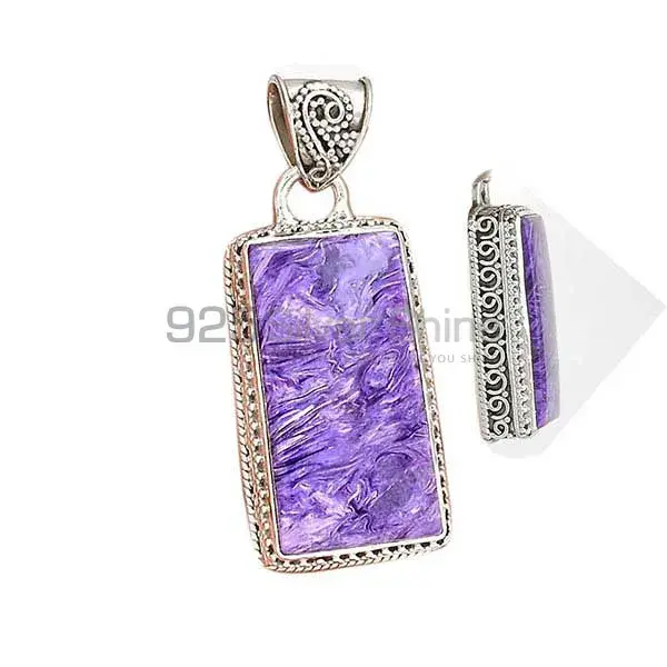 Charoite Gemstone Handmade Pendants In 925 Sterling Silver Jewelry 925SP181_5