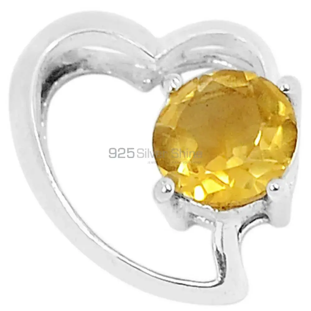 High Quality Citrine Gemstone Handmade Pendants In 925 Sterling Silver Jewelry 925SSP310-3