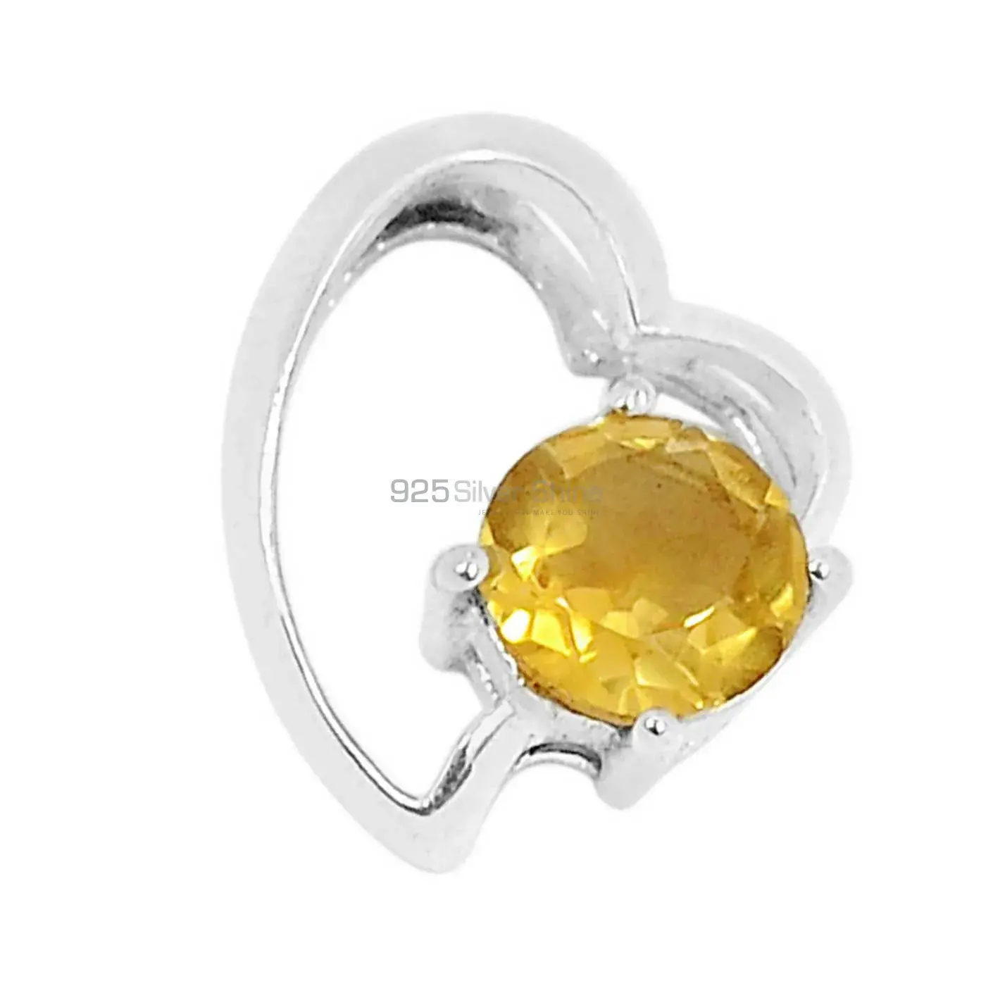 High Quality Citrine Gemstone Handmade Pendants In 925 Sterling Silver Jewelry 925SSP310-3_0