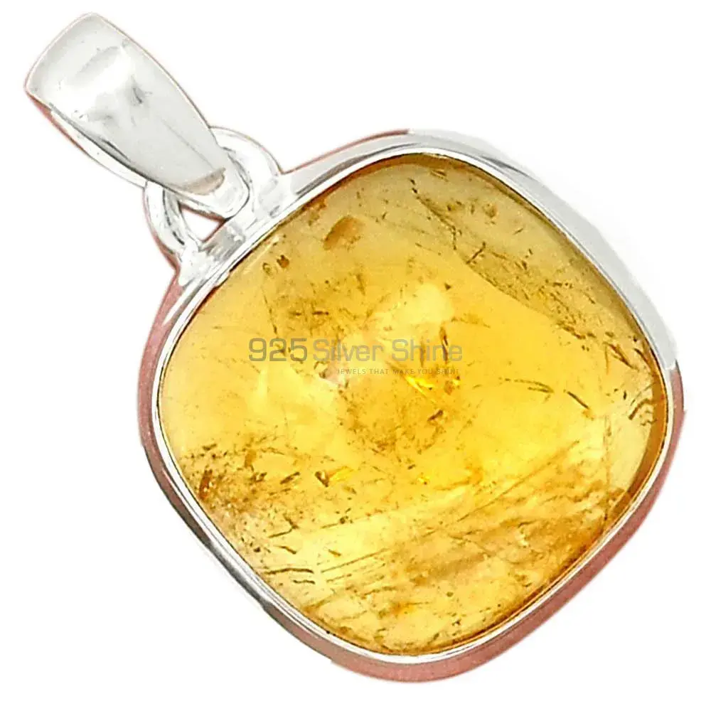 High Quality Citrine Gemstone Handmade Pendants In Solid Sterling Silver Jewelry 925SP187_9
