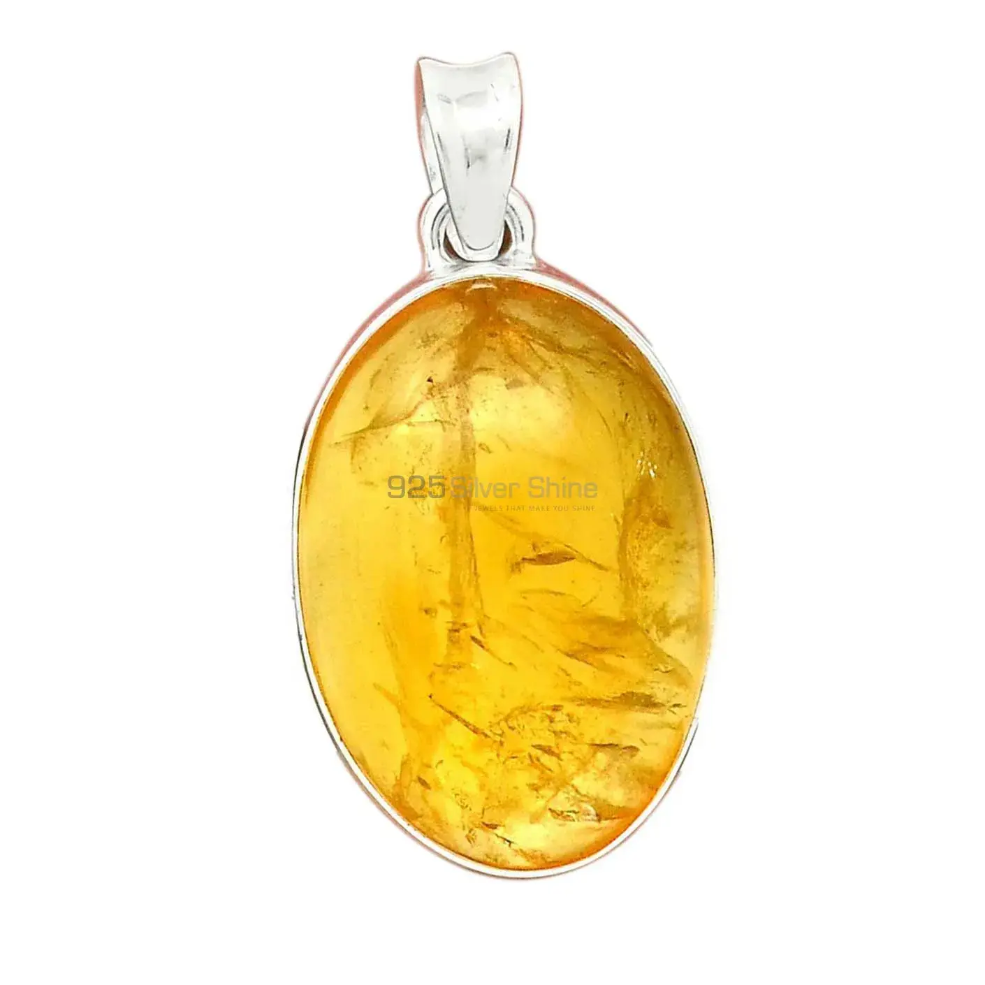 High Quality Citrine Gemstone Handmade Pendants In Solid Sterling Silver Jewelry 925SP187_11