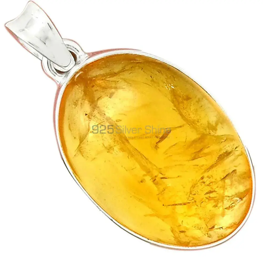 High Quality Citrine Gemstone Handmade Pendants In Solid Sterling Silver Jewelry 925SP187_13