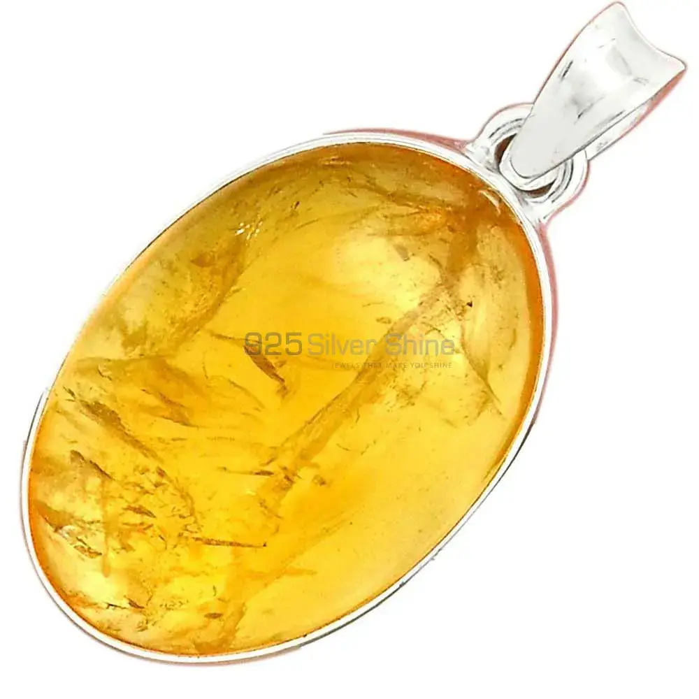 Citrine Gemstone Handmade Pendants In Solid Sterling Silver Jewelry 925SP187_15