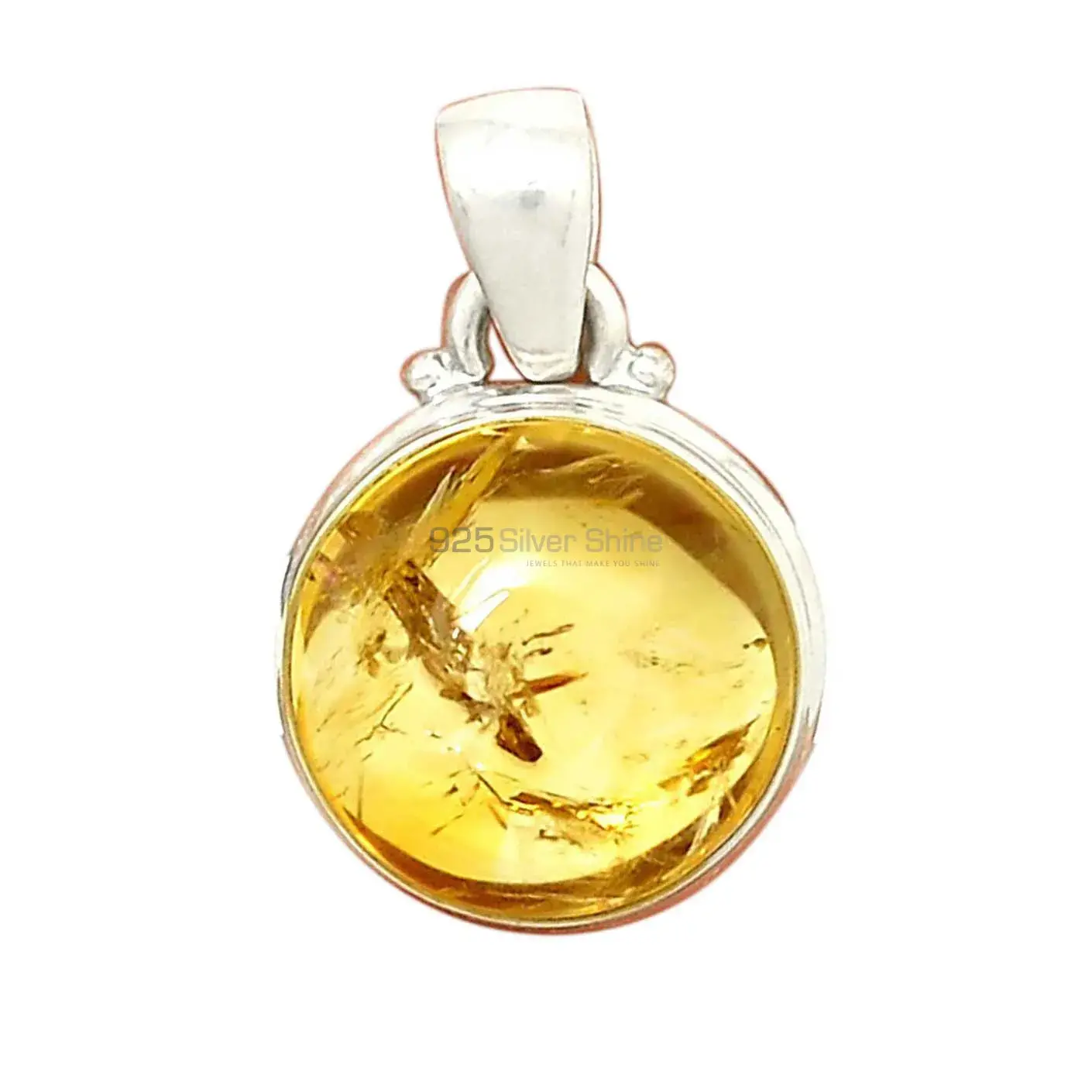 Citrine Gemstone Handmade Pendants In Solid Sterling Silver Jewelry 925SP187_16