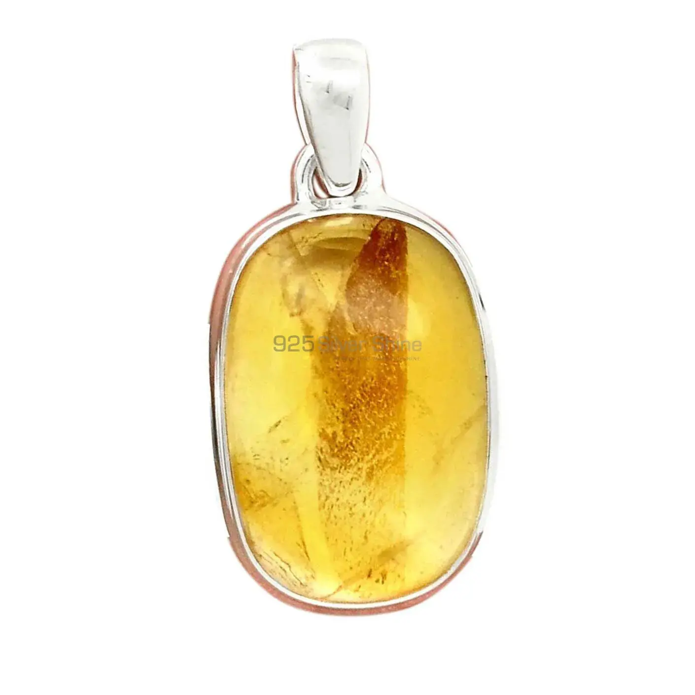 Citrine Gemstone Handmade Pendants In Solid Sterling Silver Jewelry 925SP187_4