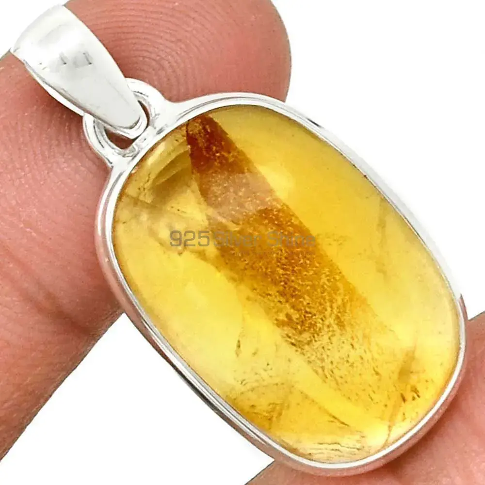 Citrine Gemstone Handmade Pendants In Solid Sterling Silver Jewelry 925SP187_5