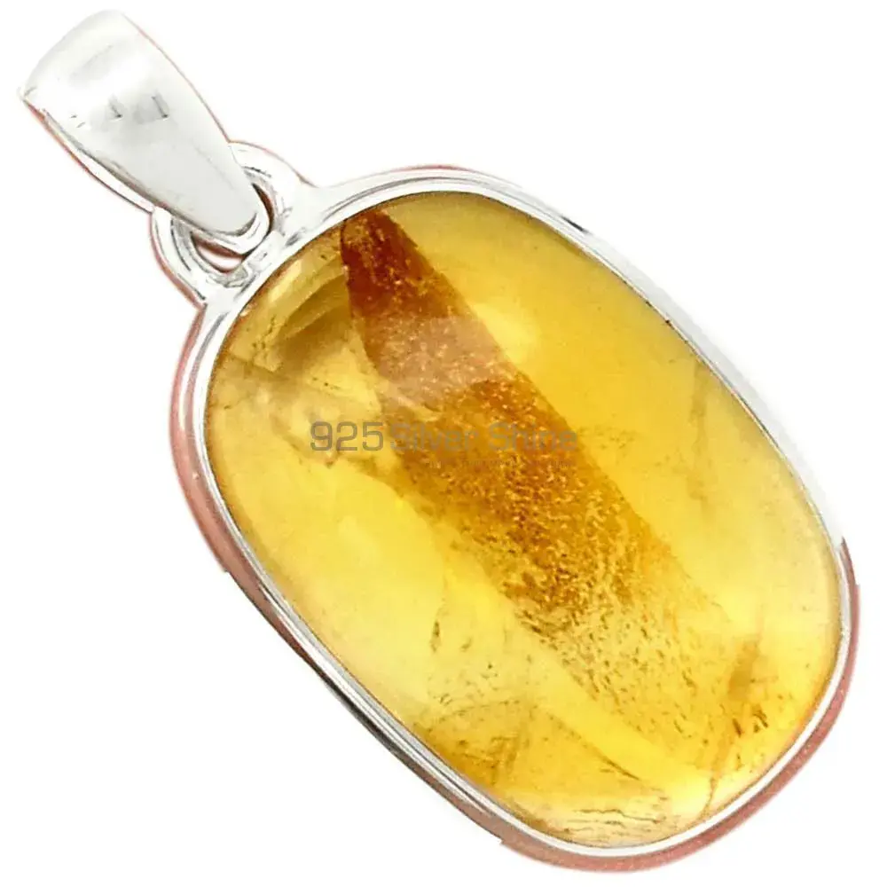 High Quality Citrine Gemstone Handmade Pendants In Solid Sterling Silver Jewelry 925SP187_5