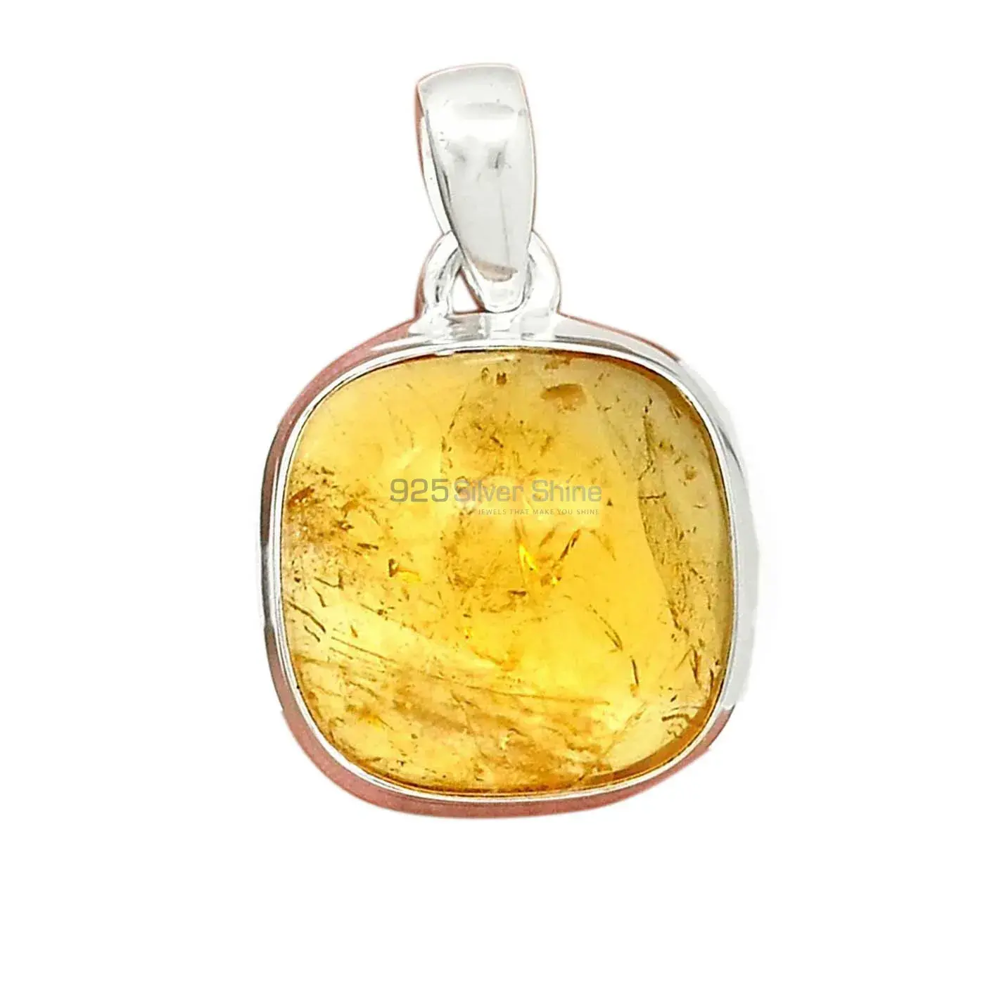 High Quality Citrine Gemstone Handmade Pendants In Solid Sterling Silver Jewelry 925SP187_7