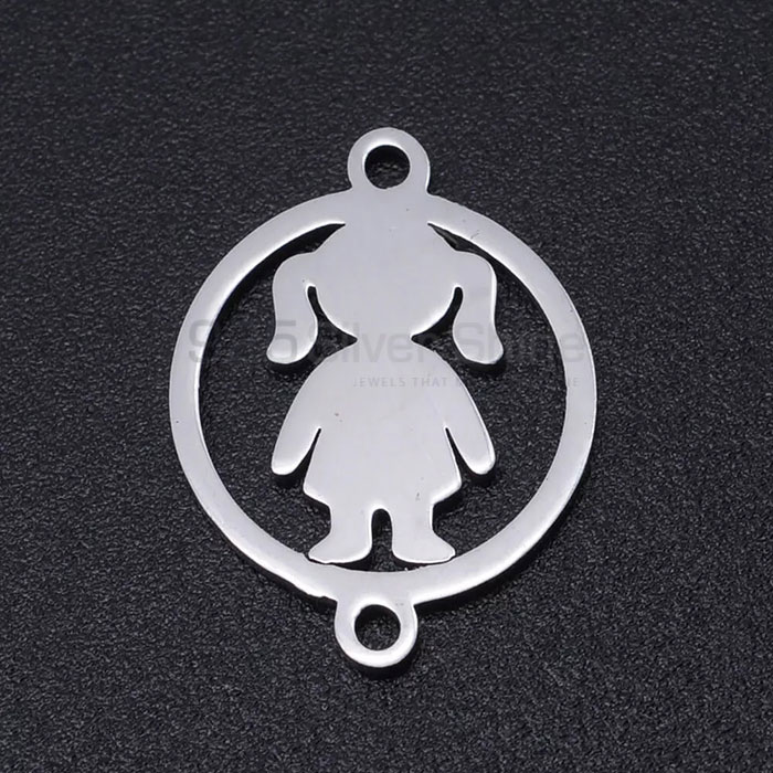 Family Minimalist Charm Pendant In Sterling Silver FAMP148