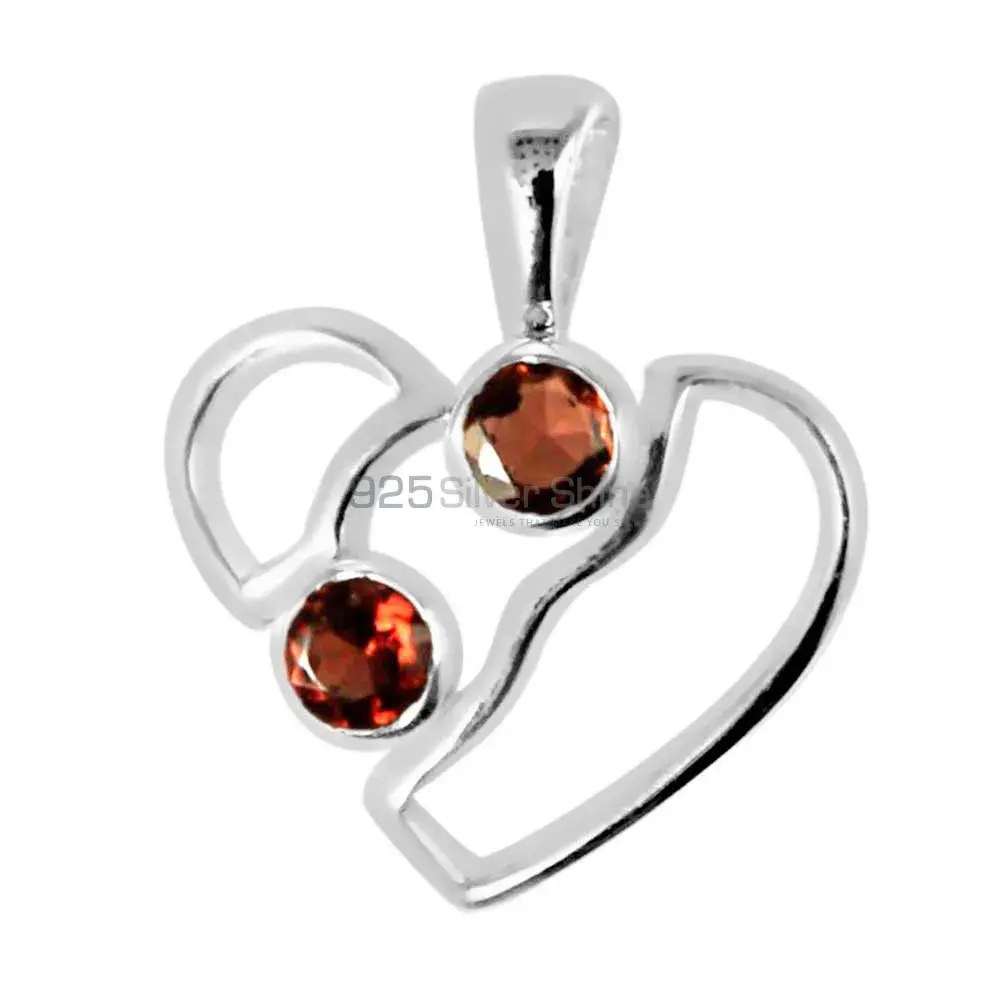 High Quality Garnet Gemstone Handmade Pendants In 925 Sterling Silver Jewelry 925SP266-6_0