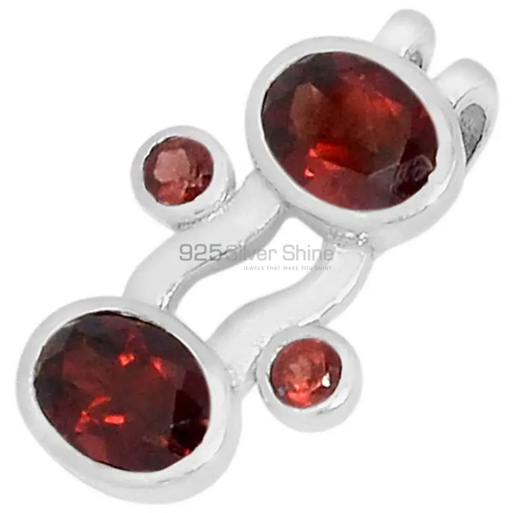 High Quality Garnet Gemstone Handmade Pendants In Solid Sterling Silver Jewelry 925SSP321-4_0