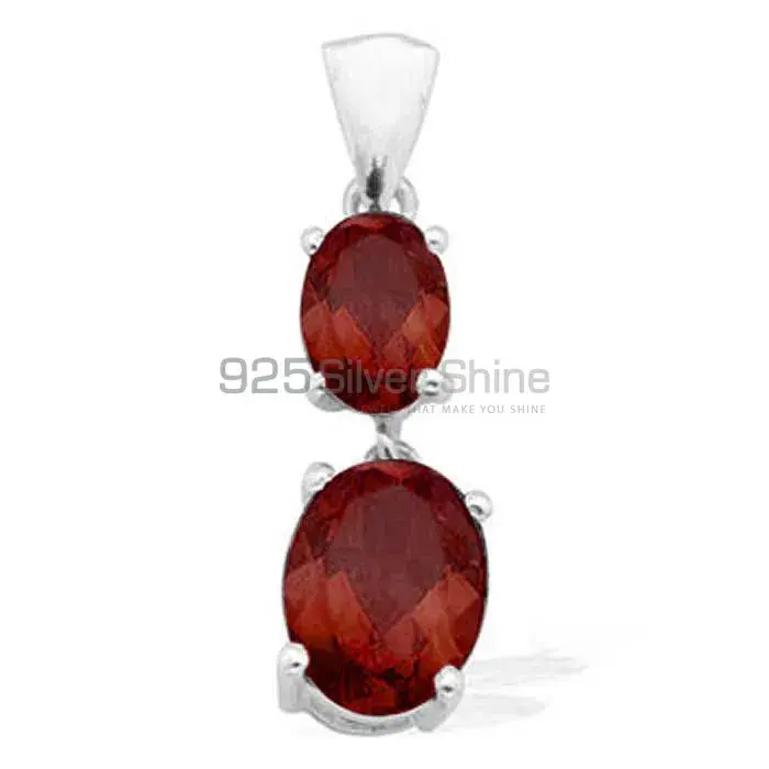 Garnet Gemstone Pendants In 925 Solid Silver Jewelry 925SP1549