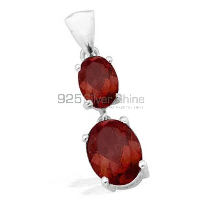 Garnet Gemstone Pendants In 925 Solid Silver Jewelry 925SP1549_0