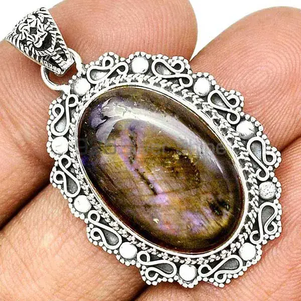 High Quality Labradorite Gemstone Handmade Pendants In 925 Sterling Silver Jewelry 925SP42-2_0