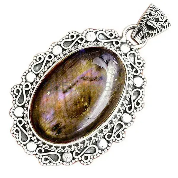 High Quality Labradorite Gemstone Handmade Pendants In 925 Sterling Silver Jewelry 925SP42-2_2