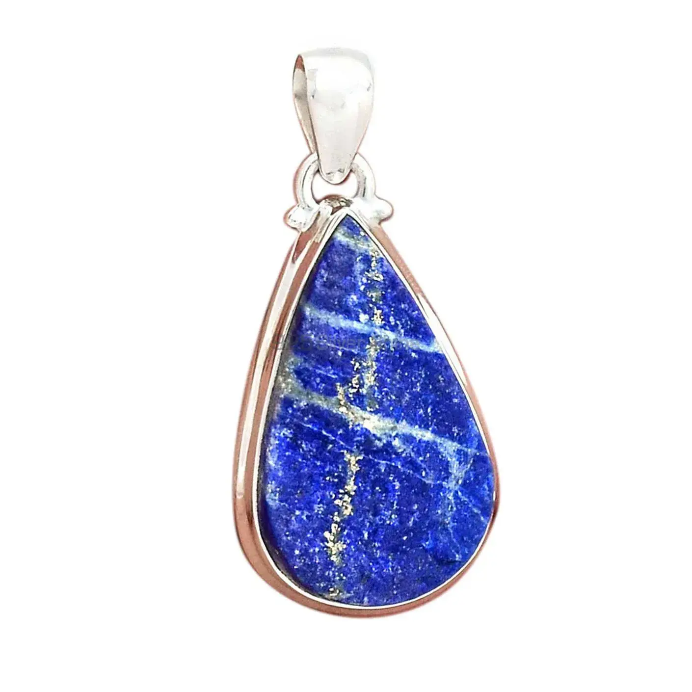 High Quality Lapis Gemstone Pendants Suppliers In 925 Fine Silver Jewelry 925SP133_0