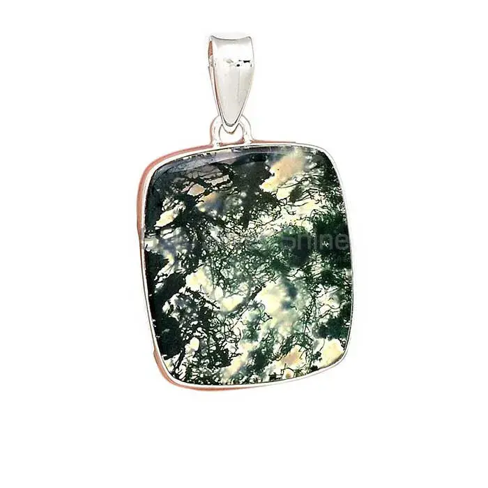 Moos Agate Gemstone Handmade Pendants In Solid Sterling Silver Jewelry 925SP140_12