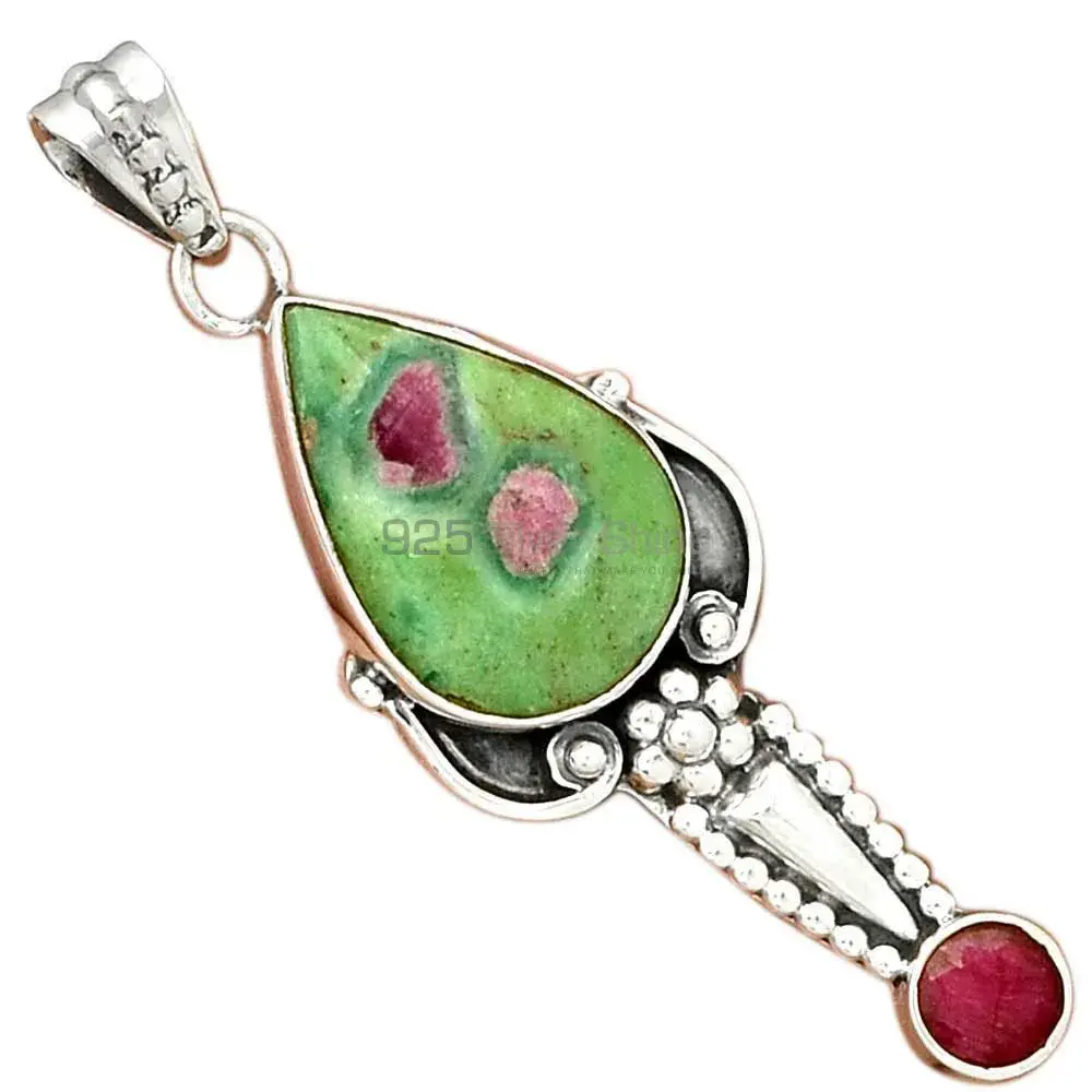 High Quality Multi Gemstone Handmade Pendants In 925 Sterling Silver Jewelry 925SP081-5