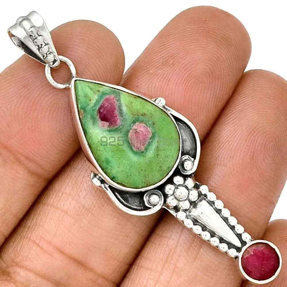 High Quality Multi Gemstone Handmade Pendants In 925 Sterling Silver Jewelry 925SP081-5_0