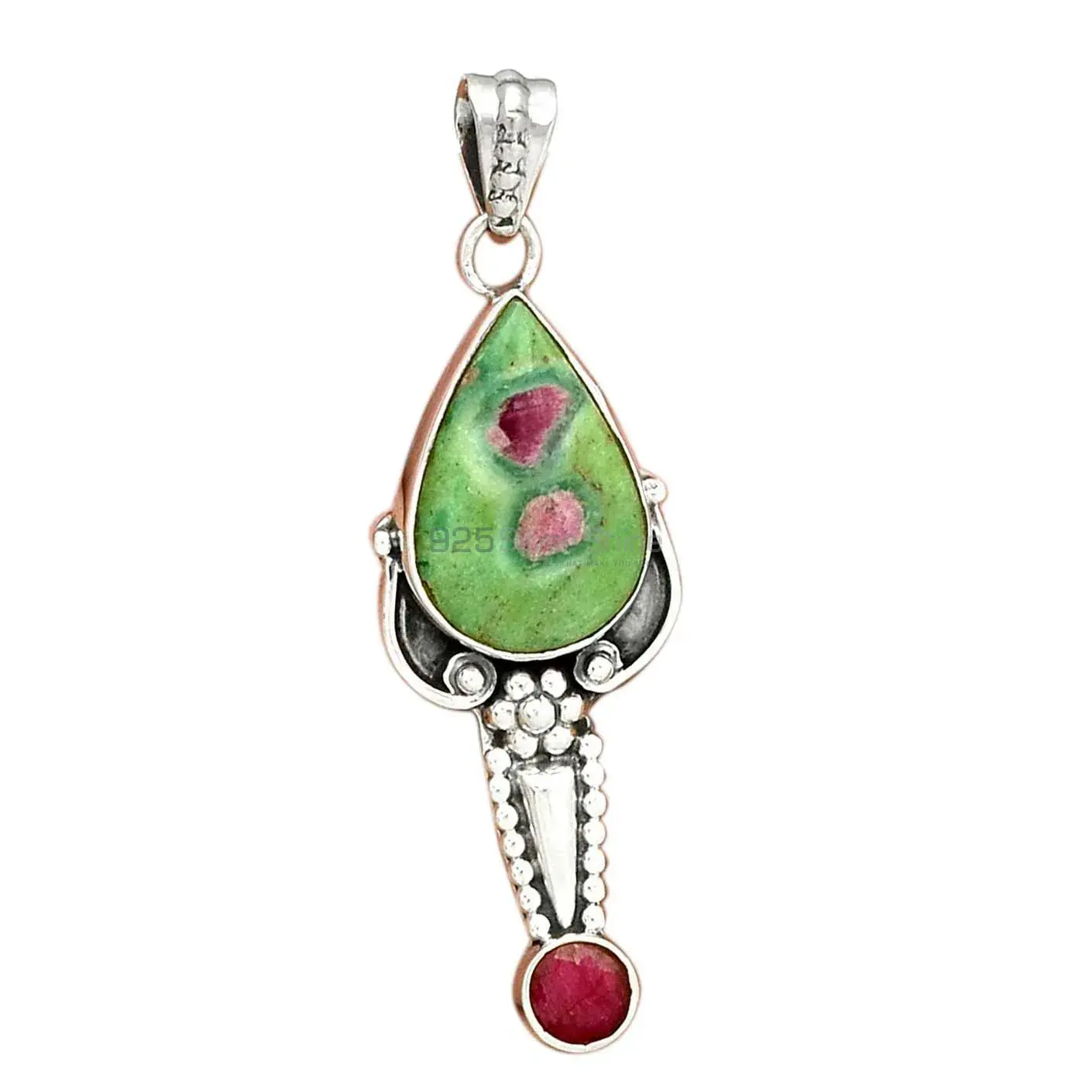 Multi Gemstone Handmade Pendants In 925 Sterling Silver Jewelry 925SP081-5_2