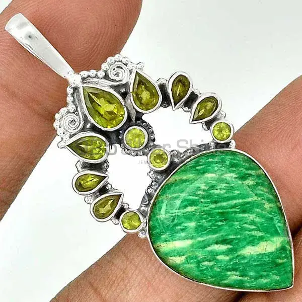 Multi Gemstone Handmade Pendants In 925 Sterling Silver Jewelry 925SP56-1_1