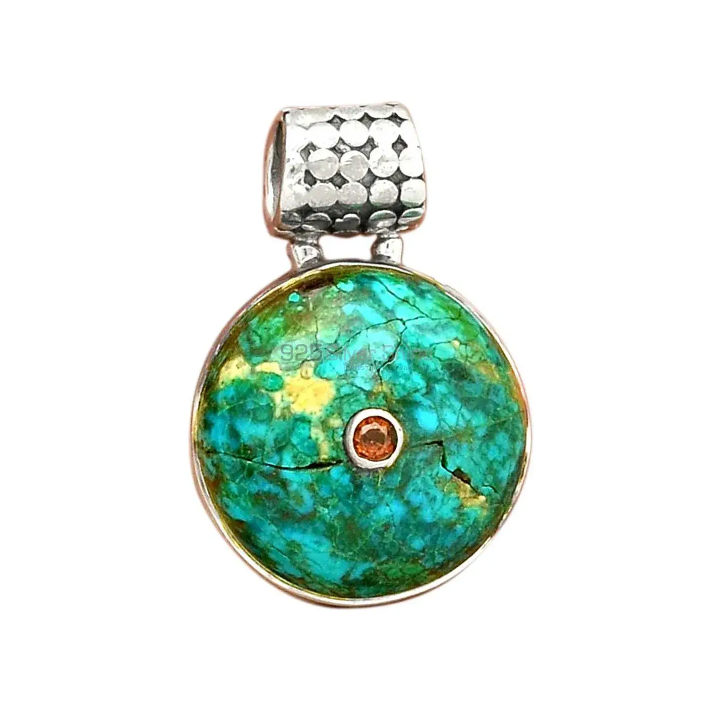 High Quality Multi Gemstone Handmade Pendants In 925 Sterling Silver Jewelry 925SP70-8_2