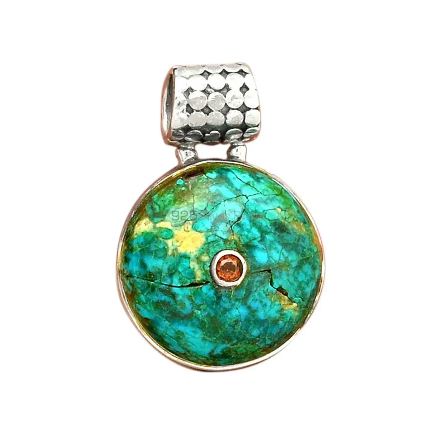 Multi Gemstone Handmade Pendants In 925 Sterling Silver Jewelry 925SP70-8_2