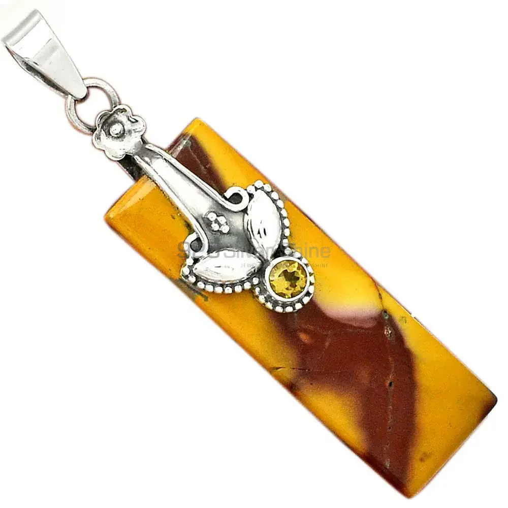 High Quality Multi Gemstone Handmade Pendants In Solid Sterling Silver Jewelry 925SP18-3_2